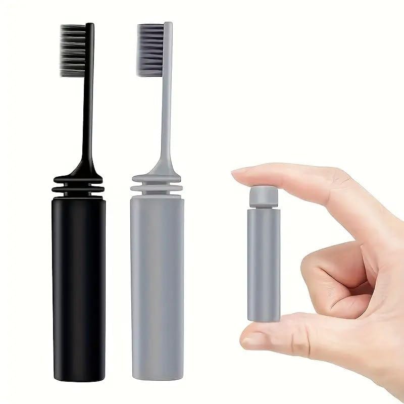 PREFFERS Travel Folding Toothbrush | Compact Portable Toothbrush for Travel, Office, Camping & Outdoor Use | Foldable Design with Soft Bristles | Hygiene Dental Care Tool