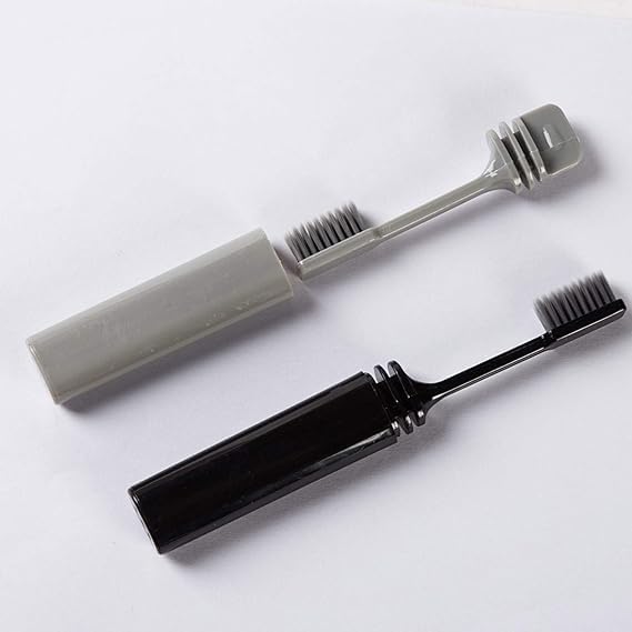 PREFFERS Travel Folding Toothbrush | Compact Portable Toothbrush for Travel, Office, Camping & Outdoor Use | Foldable Design with Soft Bristles | Hygiene Dental Care Tool