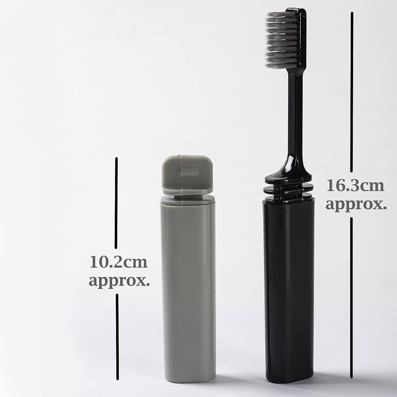 PREFFERS Travel Folding Toothbrush | Compact Portable Toothbrush for Travel, Office, Camping & Outdoor Use | Foldable Design with Soft Bristles | Hygiene Dental Care Tool