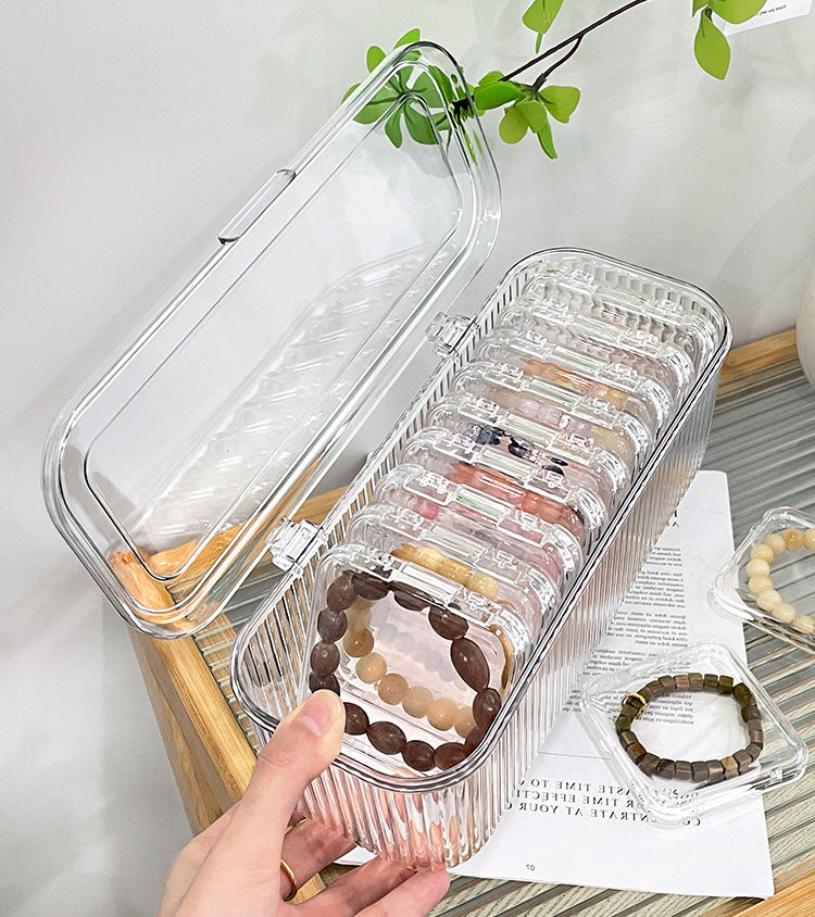 Preffers® Acrylic Jewellery Organizer 14 Pcs Mini Compartment Storage Box