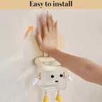 StickoBuddy No-Drill Suction Wall Storage Pod – Cute Bathroom Organizer for Toothbrush, Cosmetics & Small Essentials