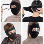 PREFFERS Face Mask and Eye Protector black face mask