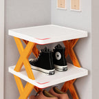 PREFFERS Portable 4 Layer Space Saving Shoe Rack Stand