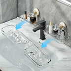preffers No-Drill Suction Rack for Sink – Bathroom Organizer Shelf