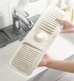 preffers® Kitchen Sink Faucet Mat Silicone Splash Guard, Quick-Dry