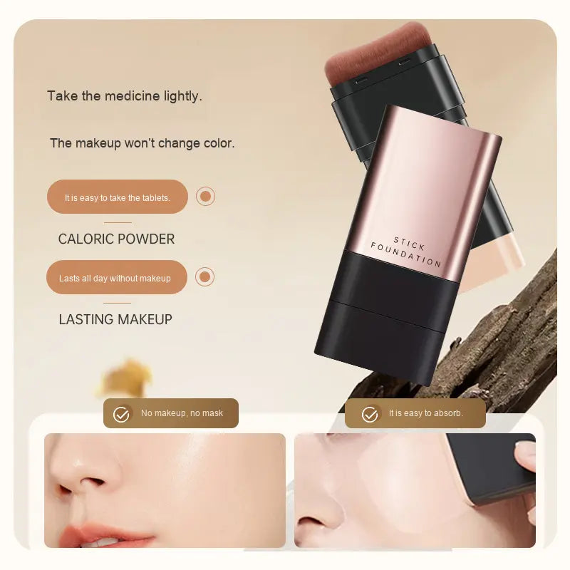 PREFFERS Double Head Foundation Make Up Stick with Brush