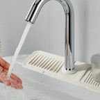 preffers® Kitchen Sink Faucet Mat Silicone Splash Guard, Quick-Dry