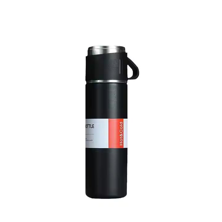 PREFFERS Flask with 3 Cups, Hot and Cold Bottle