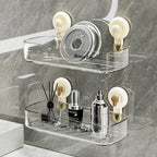 Preffers® Multi-Purpose Transparent Suction Cup Storage Shelf