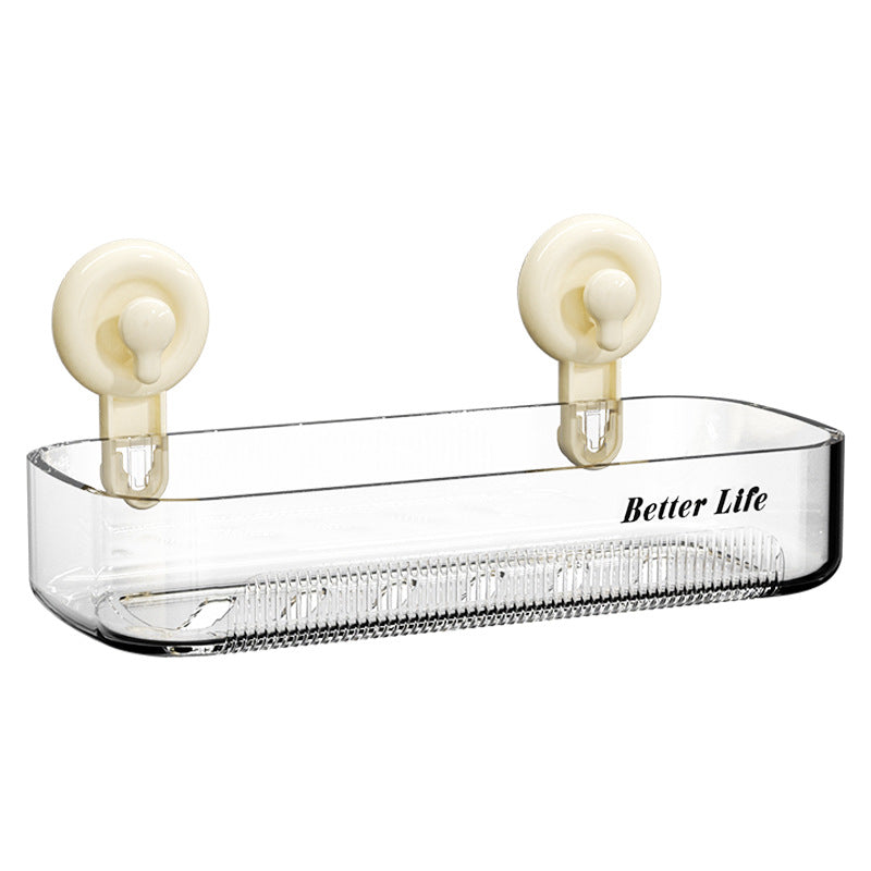 Preffers® Multi-Purpose Transparent Suction Cup Storage Shelf