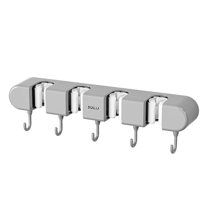 PREFFERS WALL MOUNTED MOP HOLDER WITH HANGER