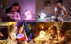 PREFFERS Silicone Unicone Night Light Rechargeable Led Lamp