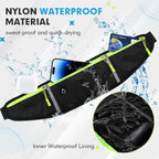 PREFFERS 3 Pocket Slim Running Belt