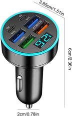 PREFFERS Fast Charging Car Charger Adapter