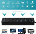 PREFFERS 7 PORT USB HUB