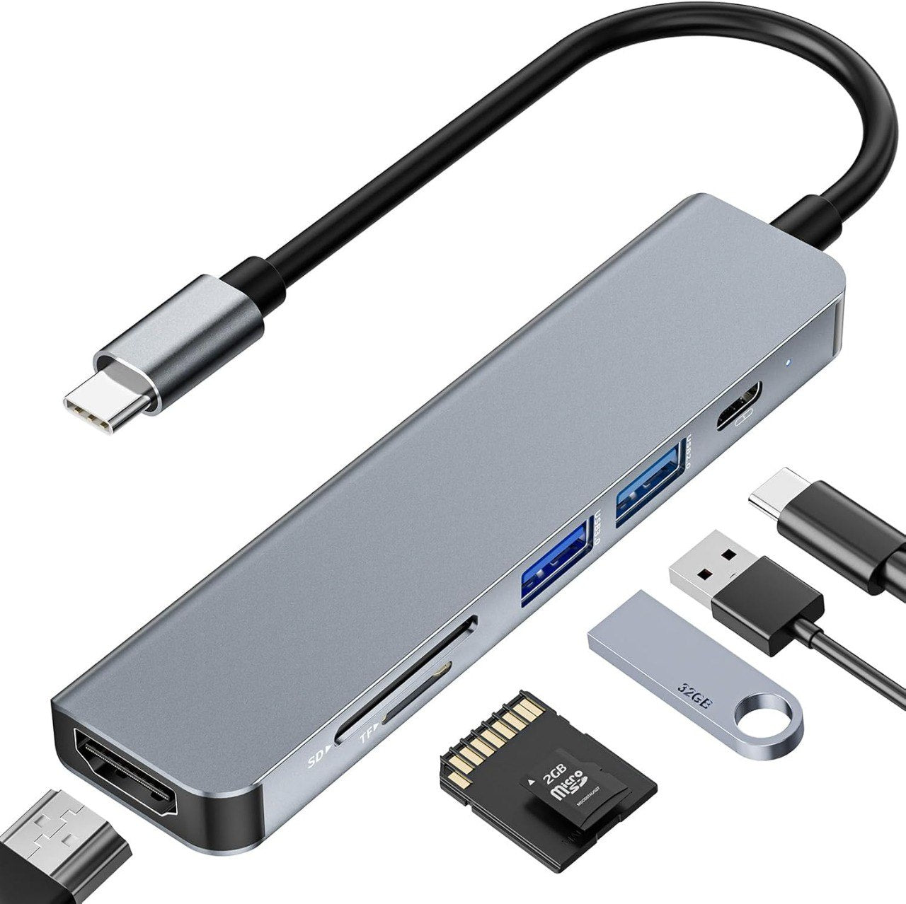 PREFFERS 7 PORT USB HUB