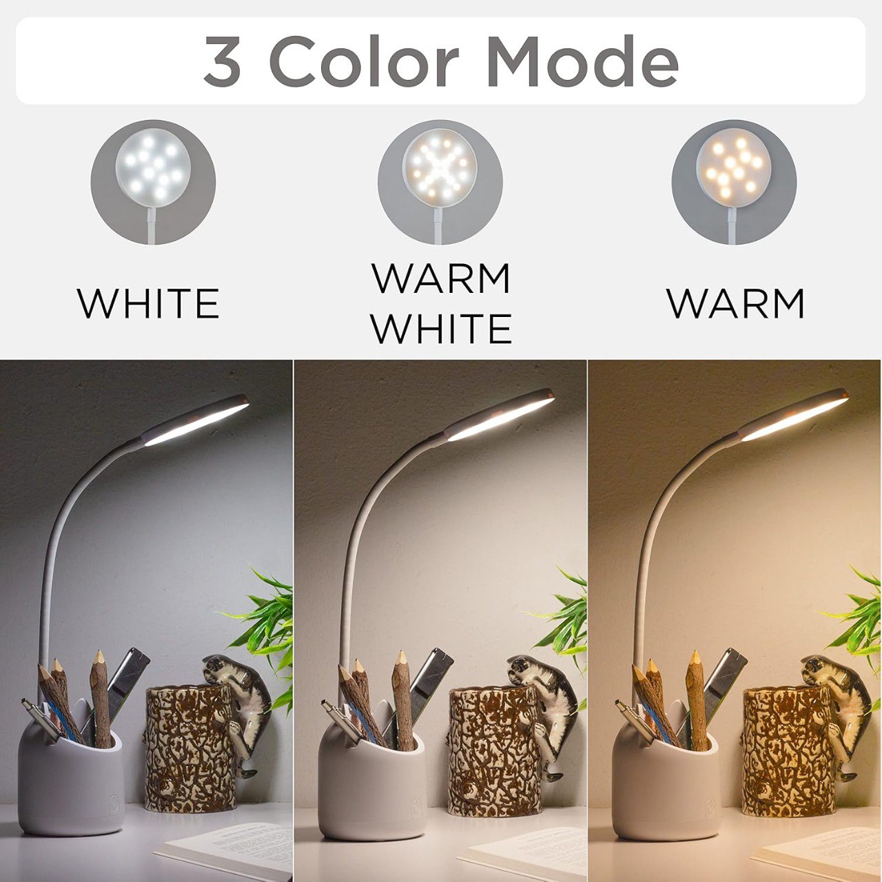 PREFFERS STUDY DESK LAMP WITH PEN HOLDER